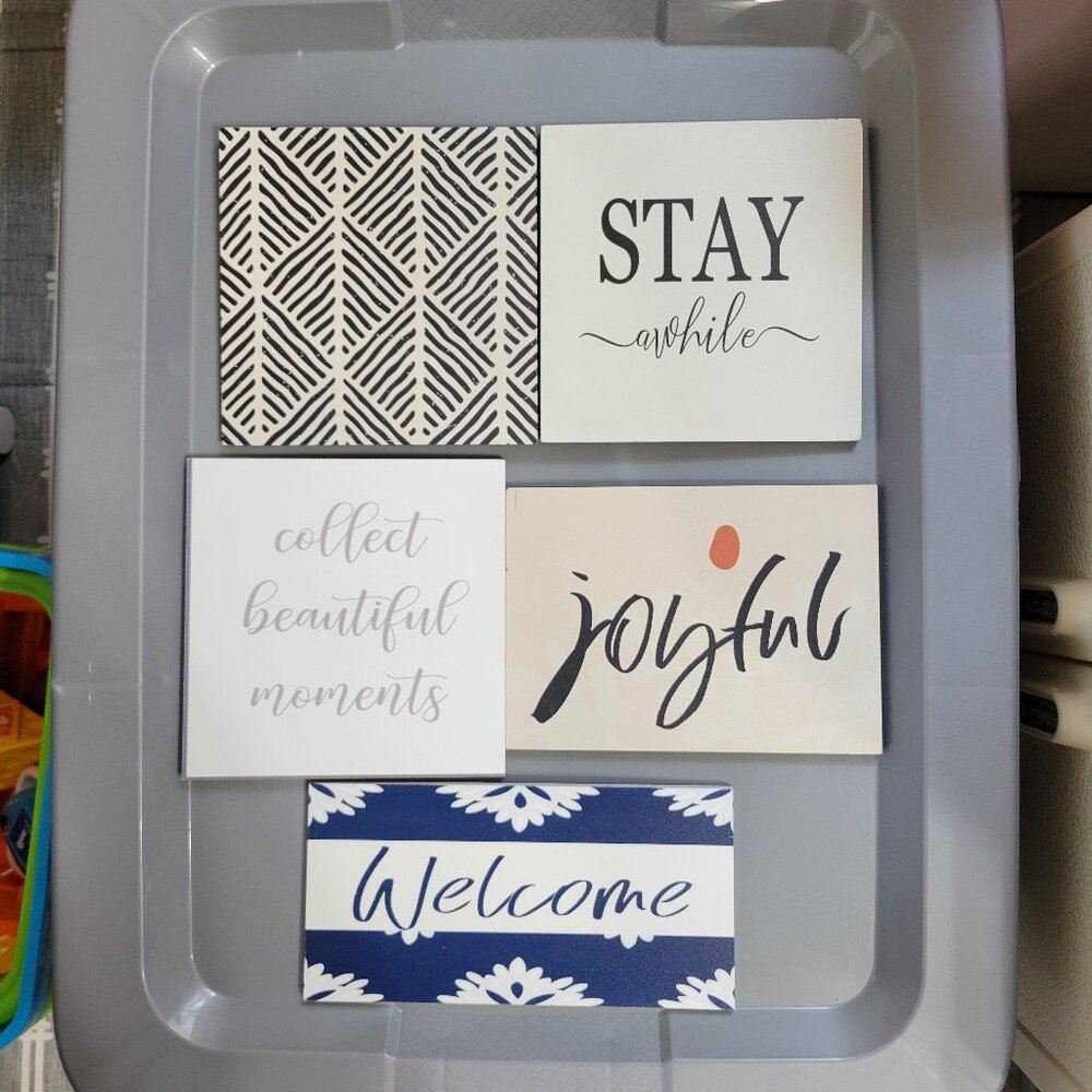 Home Decor Reversible Signs